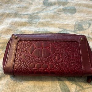 Dark red wallet